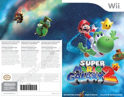 Nintendo Super Mario Galaxy 2 Instruction Booklet - cover page