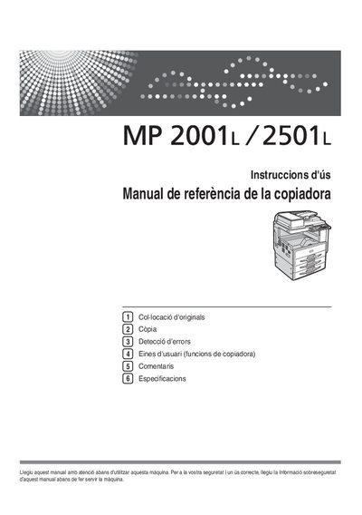 D161-7617 Copier User Manual - cover page