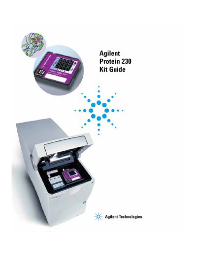 Agilent Protein 230 Kit Guide