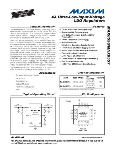 Maxim MAX8556/MAX8557 LDO Regulator Handbook - cover page