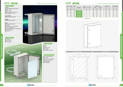 HDS Series Outdoor Stainless Steel Enclosure Datasheet - cover page