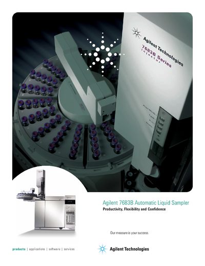Agilent 7683B ALS Product Brochure - cover page