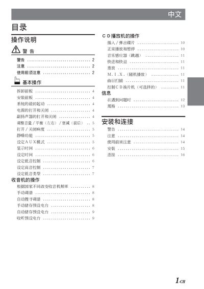 Alpine CDM-9821 CD Player User Manual