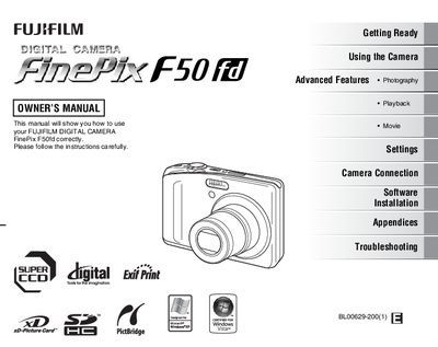 Fujifilm FinePix F50fd Owner's Manual