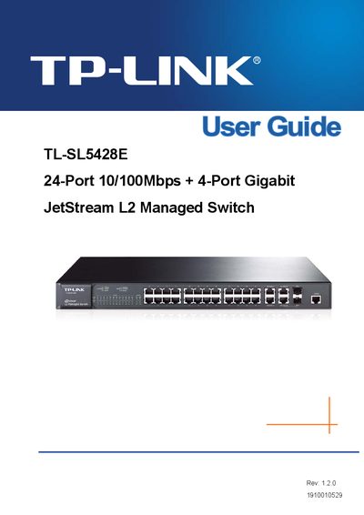 TP-LINK LT-SL5428E User Guide - cover page