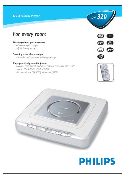 Philips DVP 320 DVD-Video Player User Manual - cover page
