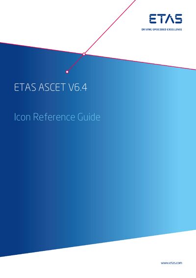 ETAS ASCET V6.4 Icon Reference Guide