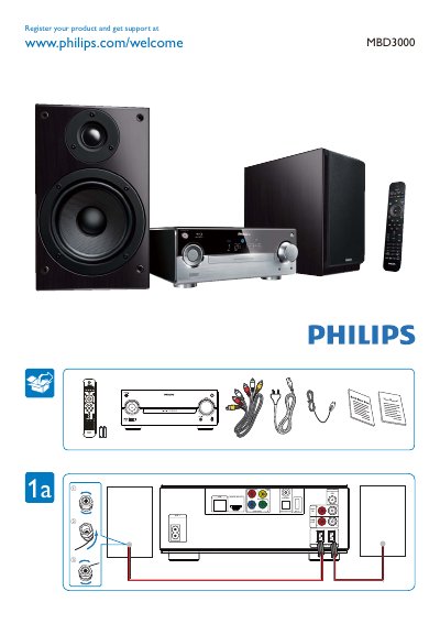 Philips MBD3000 Blu-ray Micro System User Manual - cover page