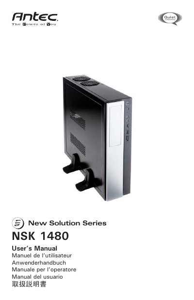Antec NSK 1480 Computer Case User Manual