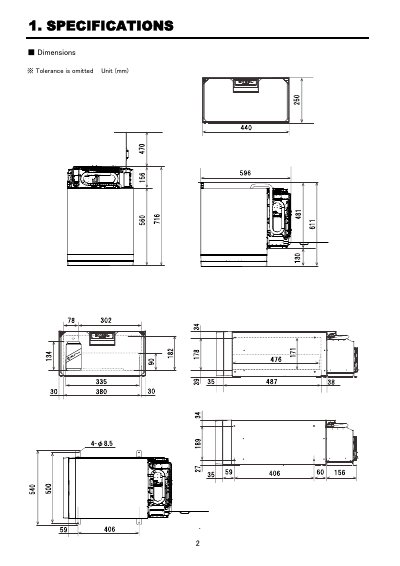 Sawafuji Electric SB30G Refrigerator Owner’s Manual