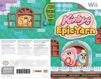 Kirby's Epic Yarn Wii User Manual - cover page