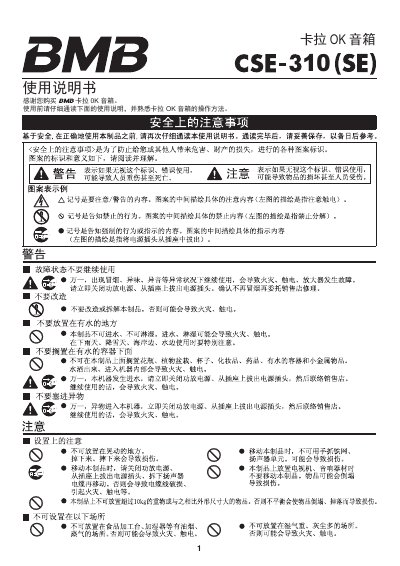 Kara CSE-310 Karaoke Speaker User Manual