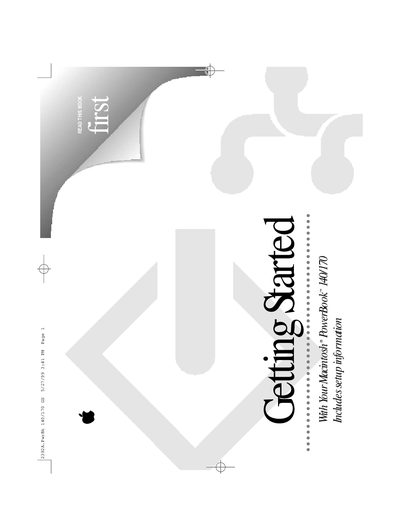 Apple Macintosh PowerBook 140/170 User Guide - cover page