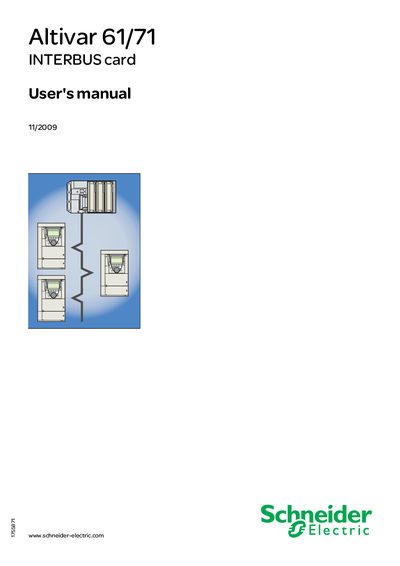 Schneider Altivar 61/71 INTERBUS Card User Manual - cover page