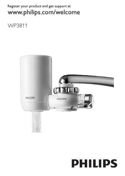 Philips WP3811 Water Purifier User Manual - cover page