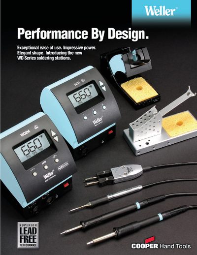 Cooper WD1 WD2 Soldering Stations Product Leaflet - cover page