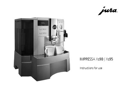 Jura Impressa Xs90/Xs95 User Manual - cover page