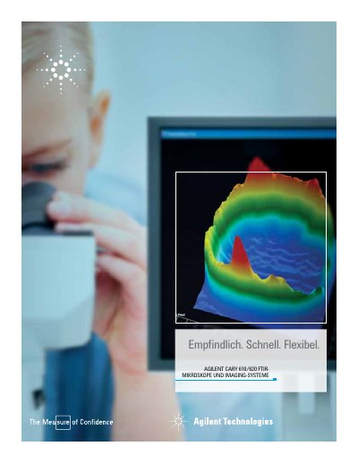 Agilent Cary 610/620 FTIR Microscopes and Imaging Systems Brochure - cover page