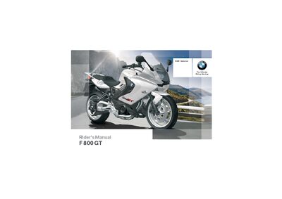 BMW F800GT Rider's Manual