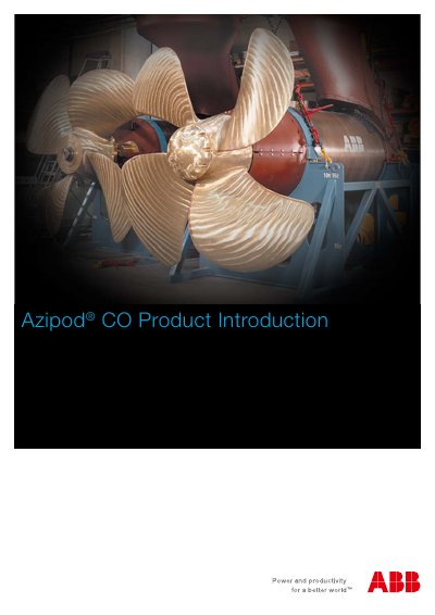 ABB Azipod CO Product Introduction - cover page
