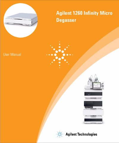 Agilent 1260 Infinity Micro Degasser User Manual - cover page