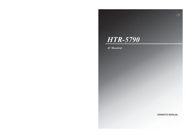 Yamaha HTR-5790 AV Receiver Owner's Manual - cover page