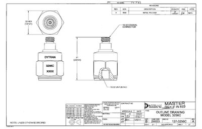 Dytran 3256C Performance Specification - cover page