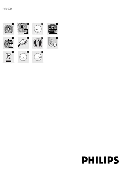 Philips HF8000 Electronic Scale User Manual - cover page