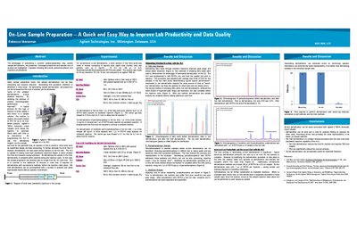 Agilent C27_On-line sample preparation a quick easy way to improve lab productivity data quality Manual - cover page