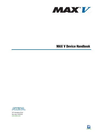 Altera MAX V Device Handbook - cover page