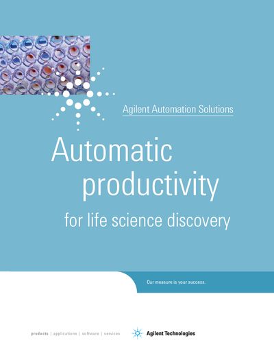 Agilent Automation Solutions Brochure for Life Science Discovery - cover page