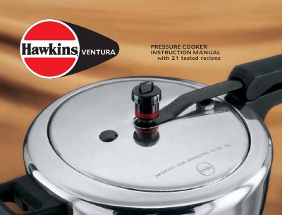 Hawkins Ventura Pressure Cooker Instruction Manual - cover page