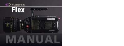 Phantom Flex High-Speed Camera User Manual - cover page