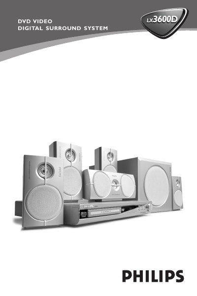 Philips LX3600D Digital Surround System Manual - cover page