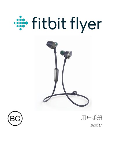 Fitbit Flyer User Manual - cover page