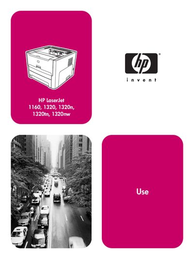 HP LaserJet 1160/1320/1320n/1320tn/1320nw User Manual