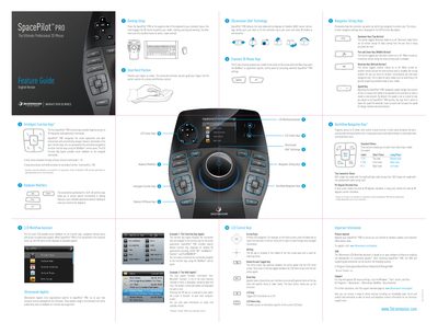 3Dconnexion SpacePilot PRO 3D Mouse Feature Guide - cover page