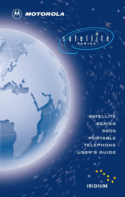 Motorola Satellite Series 9505 Portable Telephone User Guide - cover page