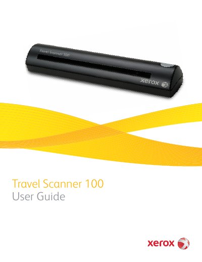 Xerox Travel Scanner 100 User Guide - cover page
