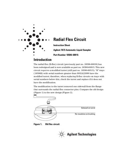 Agilent 7673 ALS Installation Guide (18596-90147) - cover page