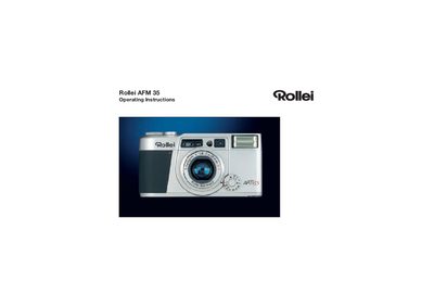 Rollei AFM 35 Camera User Manual