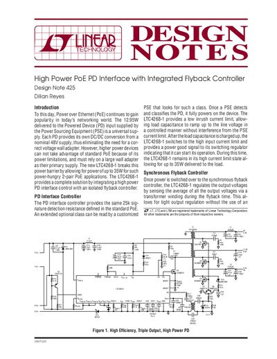 LINEAR dn425f handbook - cover page