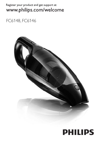 Philips FC6148/FC6146 Vacuum Cleaner User Manual - cover page