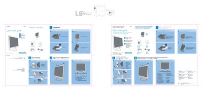 Philips 170S7 LCD Monitor Quick Start Guide - cover page