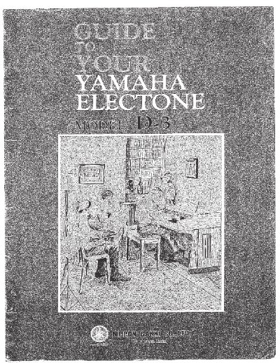 Yamaha Electone D-3 Owner's Manual - cover page