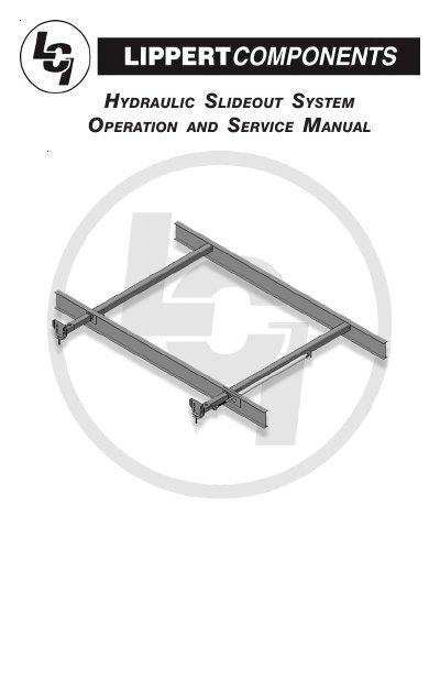 Lippert Hydraulic Slideout System Operation and Service Manual - cover page