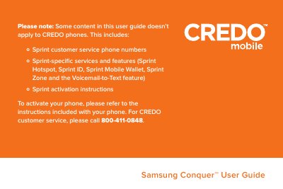 Samsung SPH-D600 User Manual - cover page