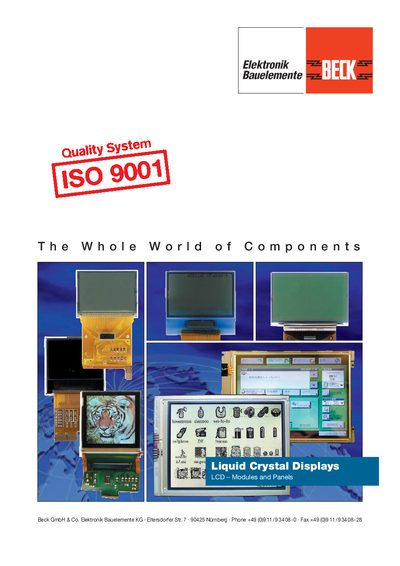 beck ISO 9001 Quality system - cover page
