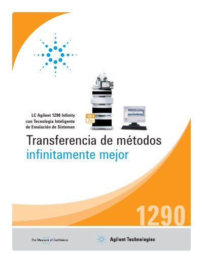 Agilent 1290 Infinity LC Intelligent System Emulation Technology Guide