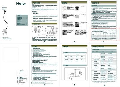 Haier HGS4213 Garment Steamer User Manual - cover page